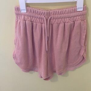 Peach Terrycloth Women's Shorts